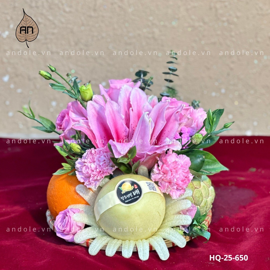 Mẹt Hoa Quả Size 25cm - Mẫu 130
