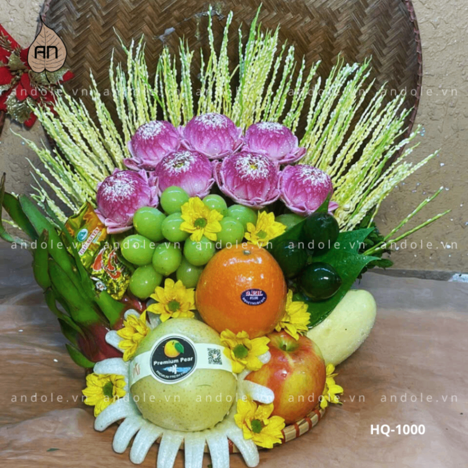 Mẹt Hoa Quả Size 25cm - Mẫu 122