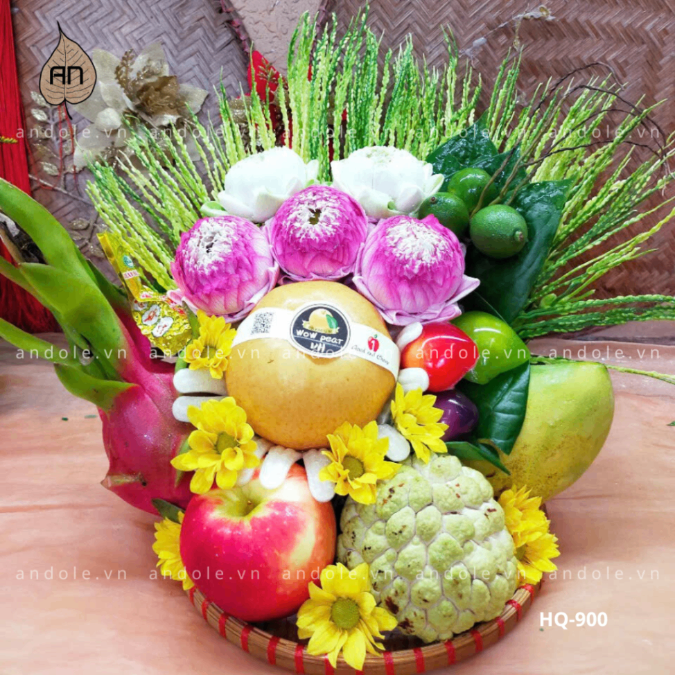 Mẹt Hoa Quả Size 25cm - Mẫu 119