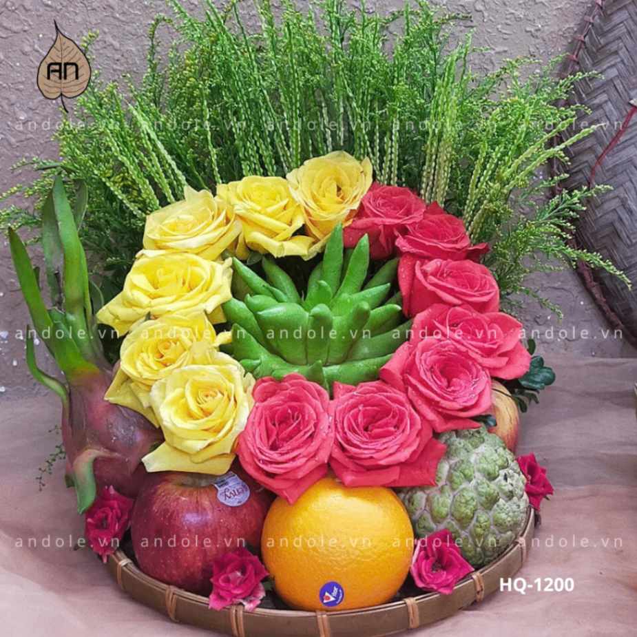 Mẹt Hoa Quả Size 30cm - Mẫu 36