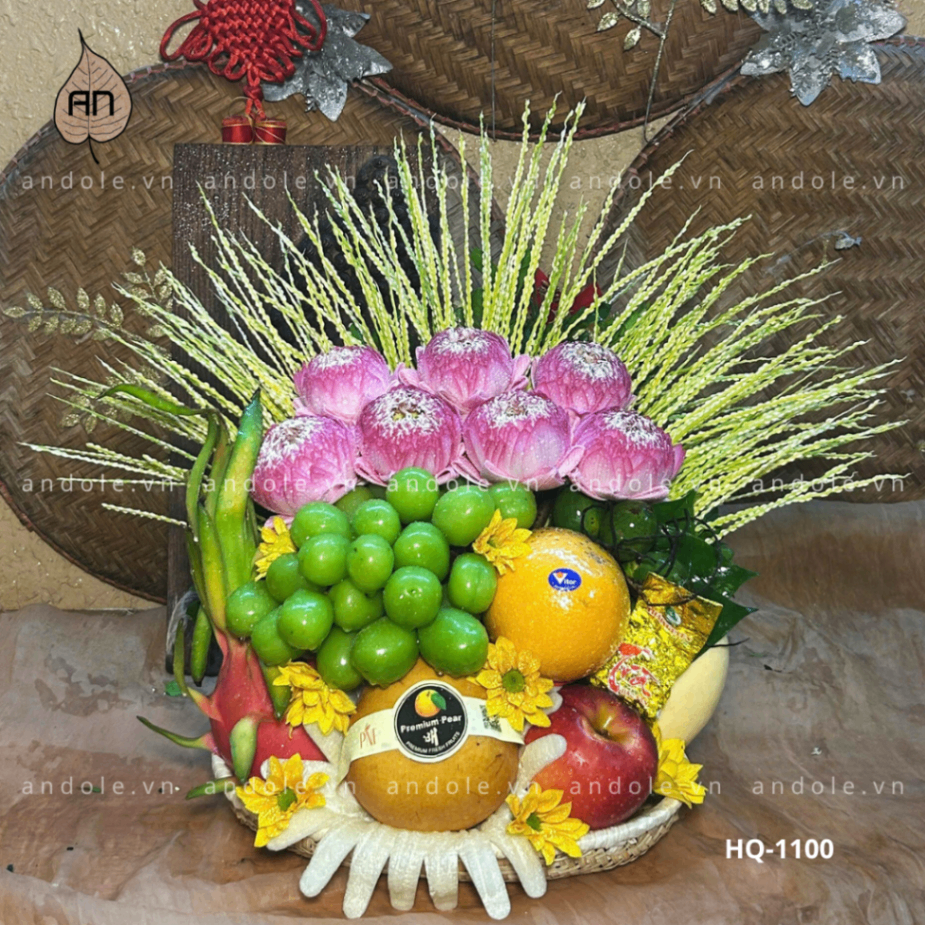 Mẹt Hoa Quả Size 25cm - Mẫu 128