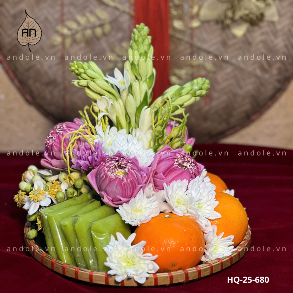 Mẹt Hoa Quả Size 25cm - Mẫu 131