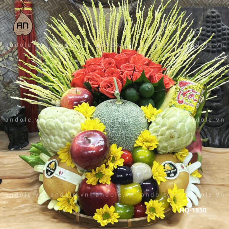 Mâm Hoa Quả Size 35cm - Mẫu 45