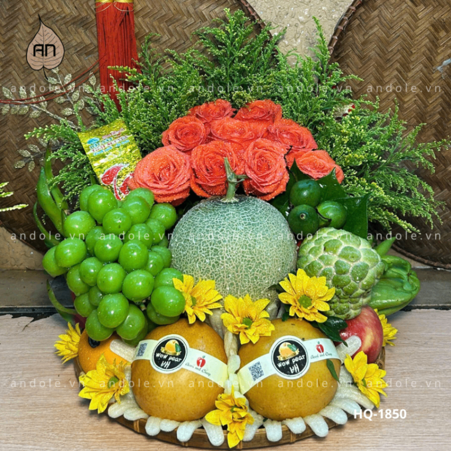 Mâm Hoa Quả Size 35cm - Mẫu 44