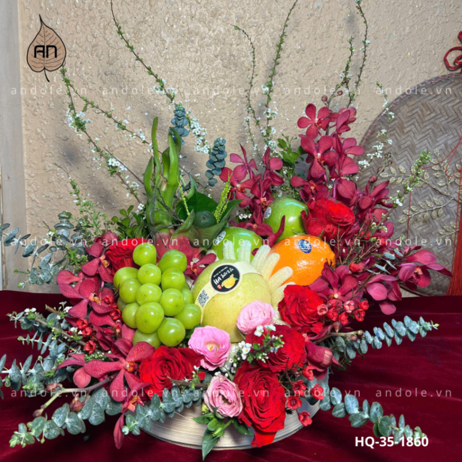 Mâm Hoa Quả Size 35cm - Mẫu 55