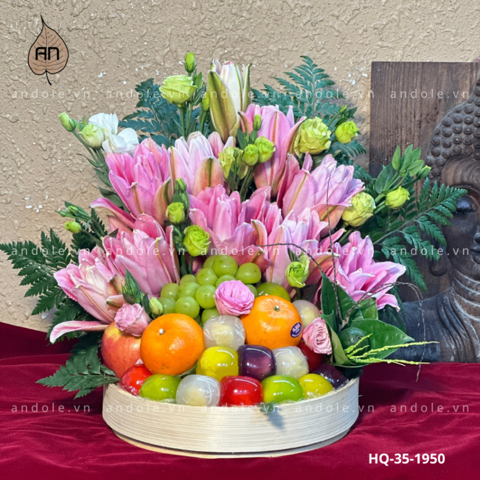 Mâm Hoa Quả Size 35cm - Mẫu 54