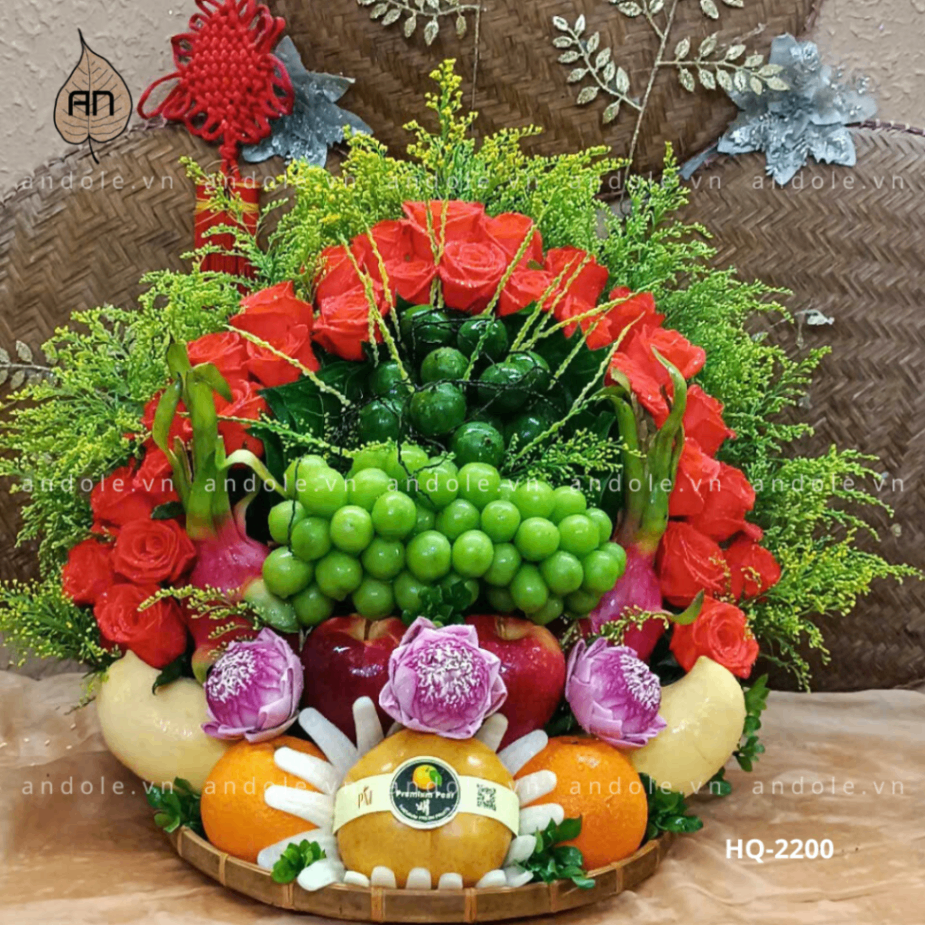 Mâm Hoa Quả Size 40cm - Mẫu 27