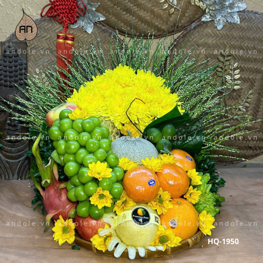 Mâm Hoa Quả Size 35cm - Mẫu 51