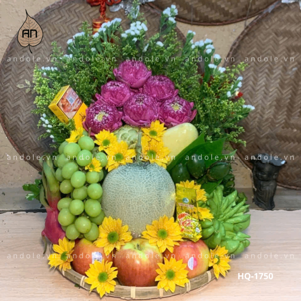 Mâm Hoa Quả Size 35cm - Mẫu 48