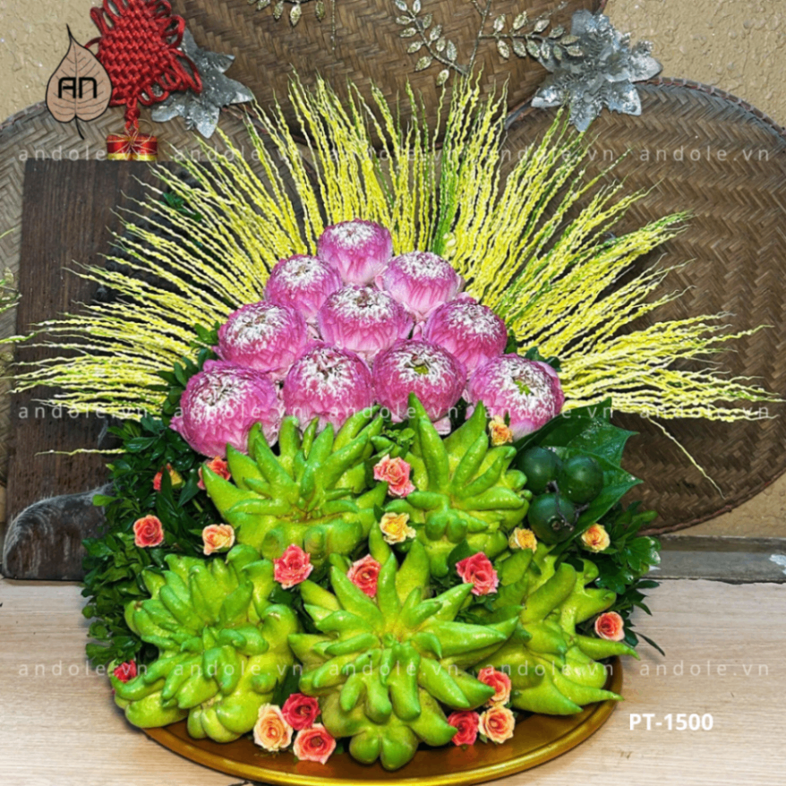 Mẹt 5 Phật Thủ Size 35cm - Mẫu 15