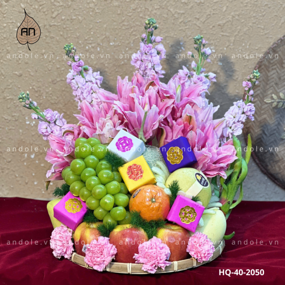 Mâm Hoa Quả Size 40cm - Mẫu 32