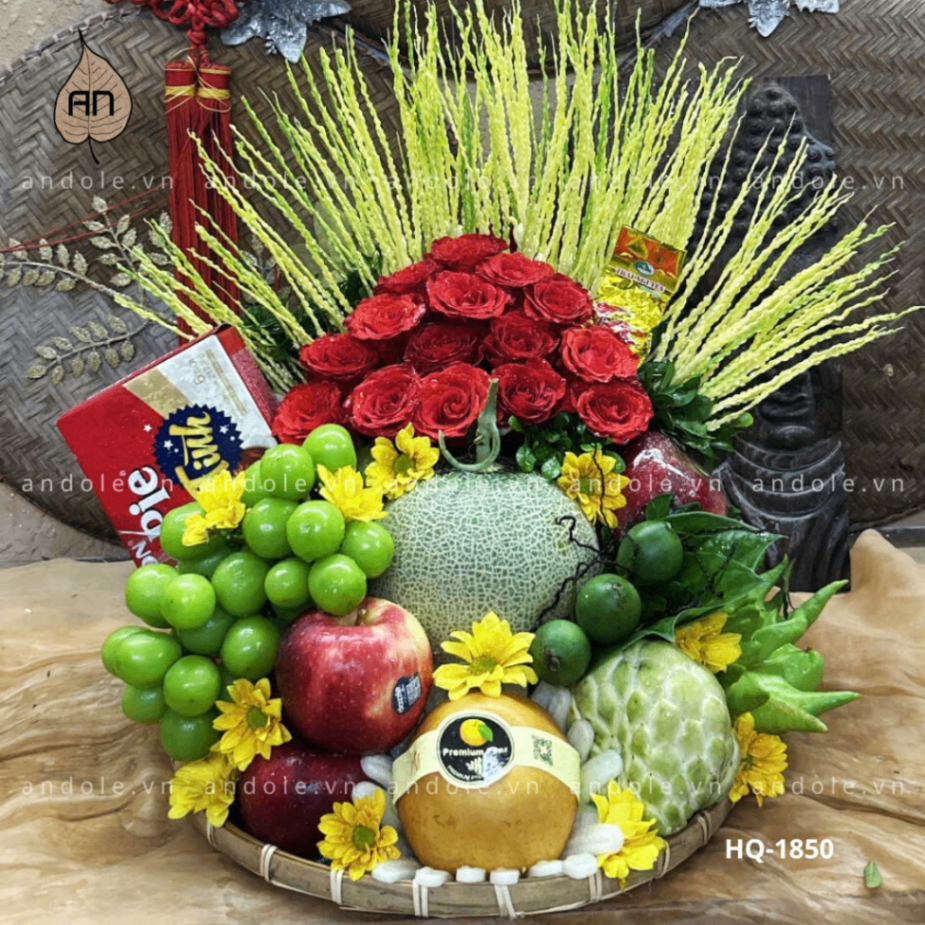 Mâm Hoa Quả Size 35cm - Mẫu 46