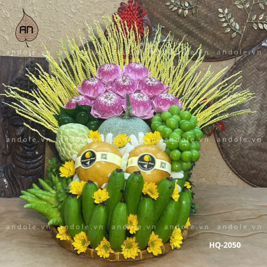 Mâm Hoa Quả Size 35cm - Mẫu 47