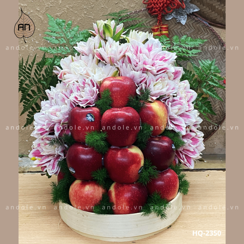 Mẹt hoa quả dạng tháp - Mẫu 9