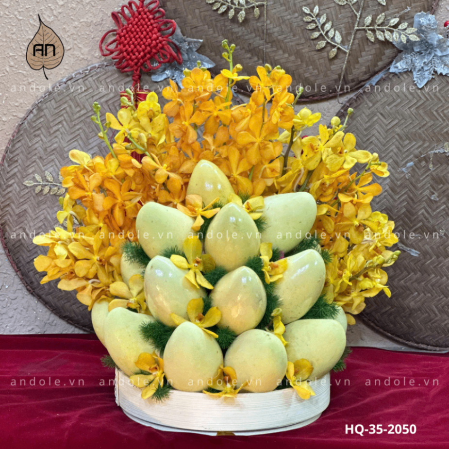 Mẹt hoa quả dạng tháp - Mẫu 15