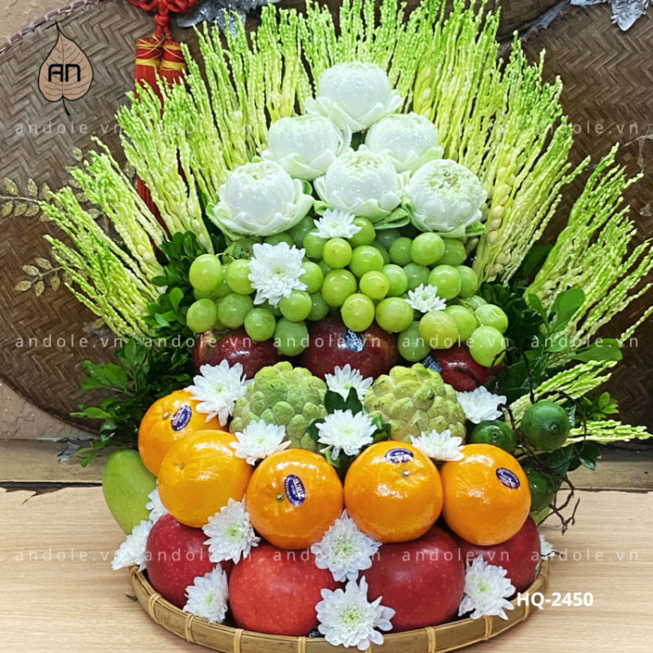 Mâm Hoa Quả Size 40cm - Mẫu 43