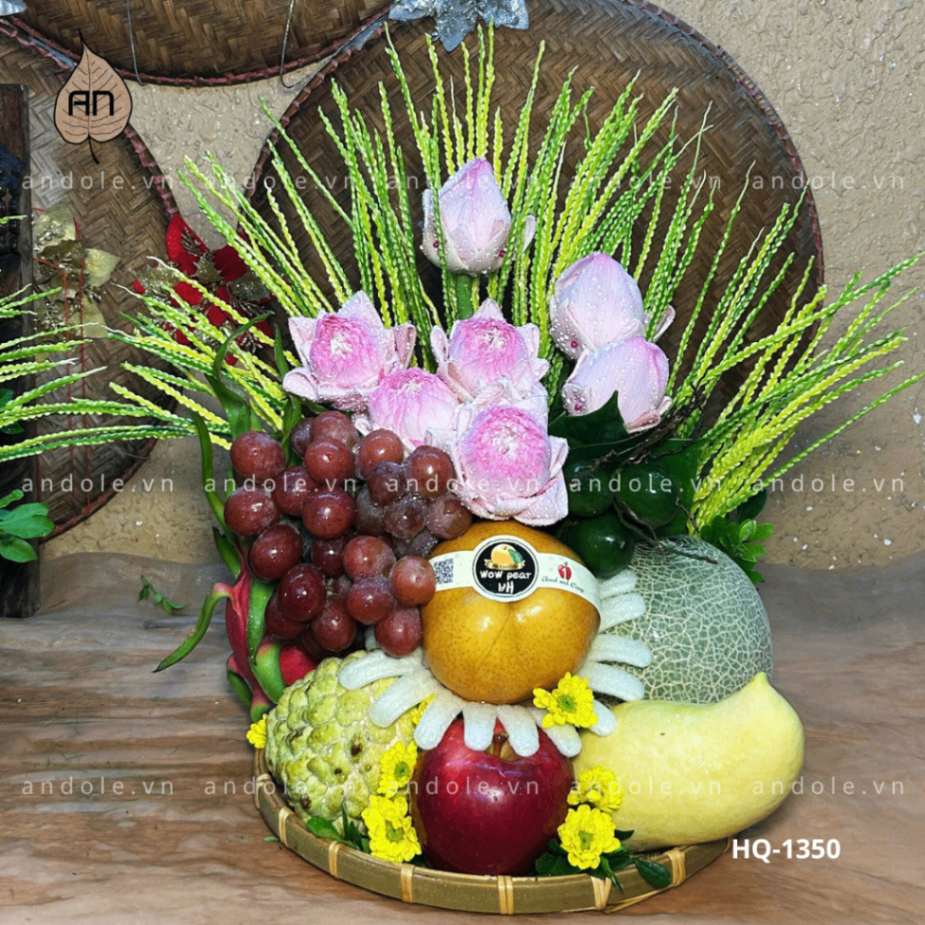Mẹt Hoa Quả Size 30cm - Mẫu 63