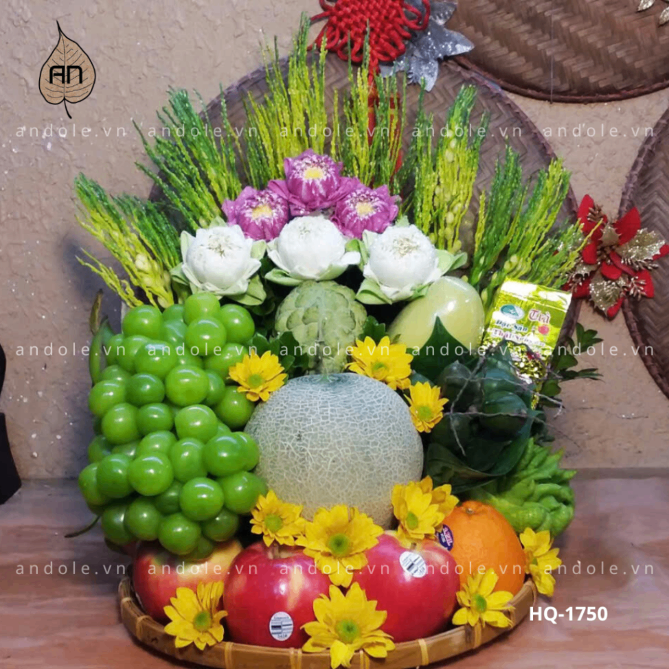 Mâm Hoa Quả Size 35cm - Mẫu 60
