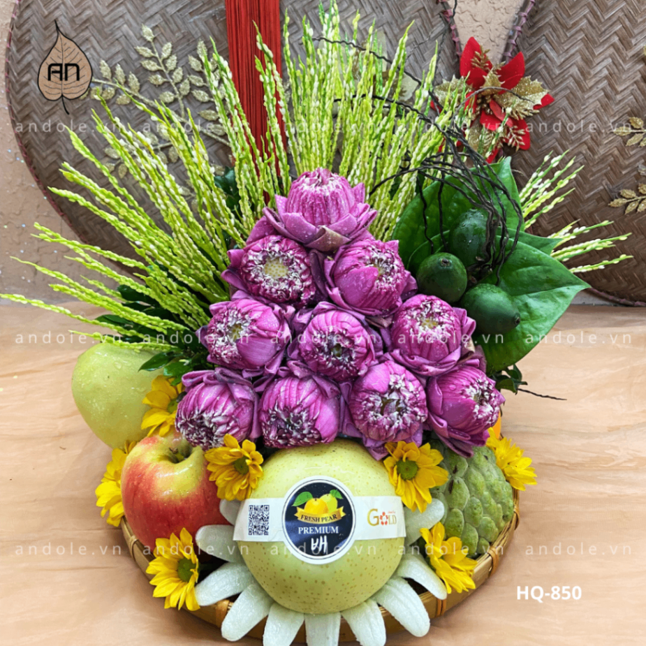 Mẹt Hoa Quả Size 30cm - Mẫu 68