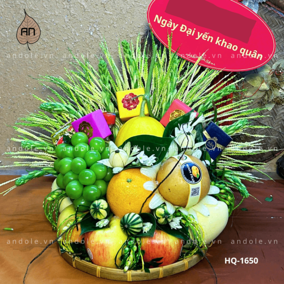 Mẹt Hoa Quả Size 30cm - Mẫu 77