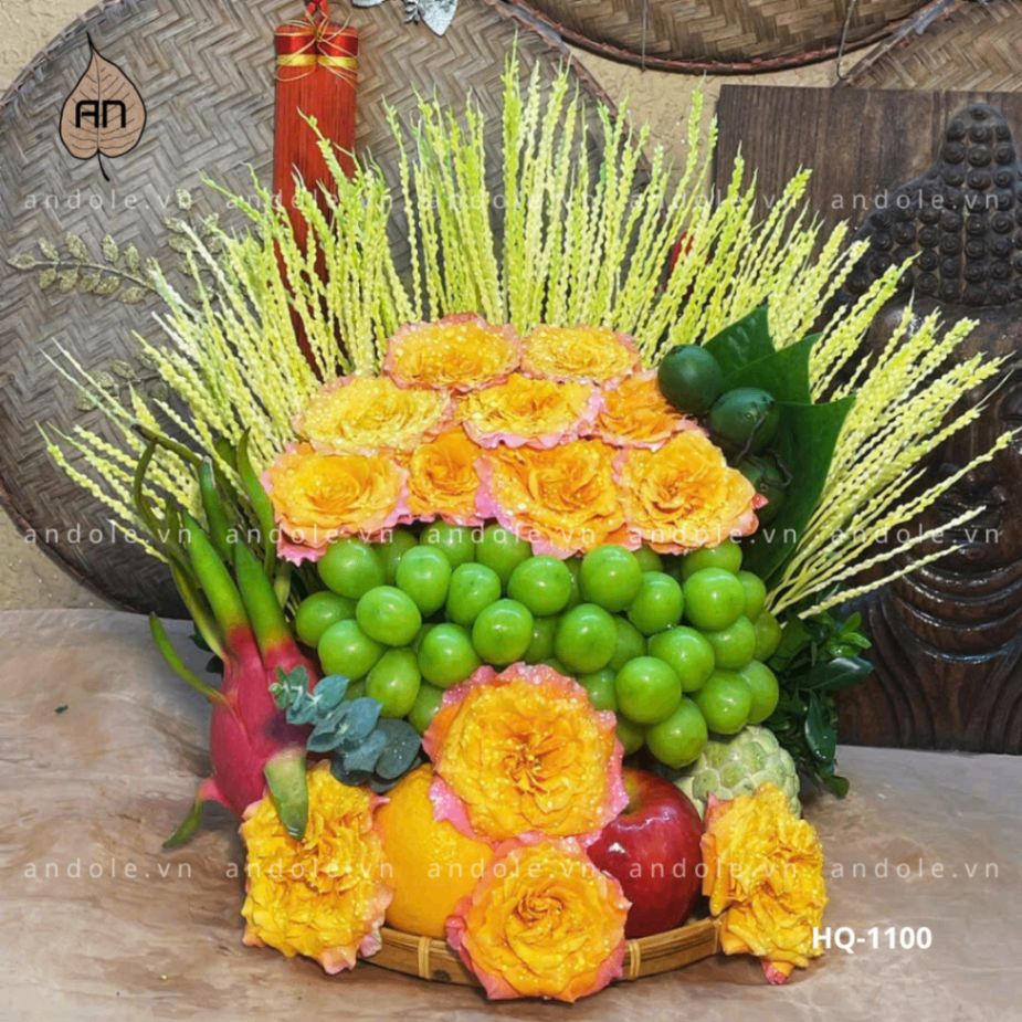 Mẹt Hoa Quả Size 25cm - Mẫu 132