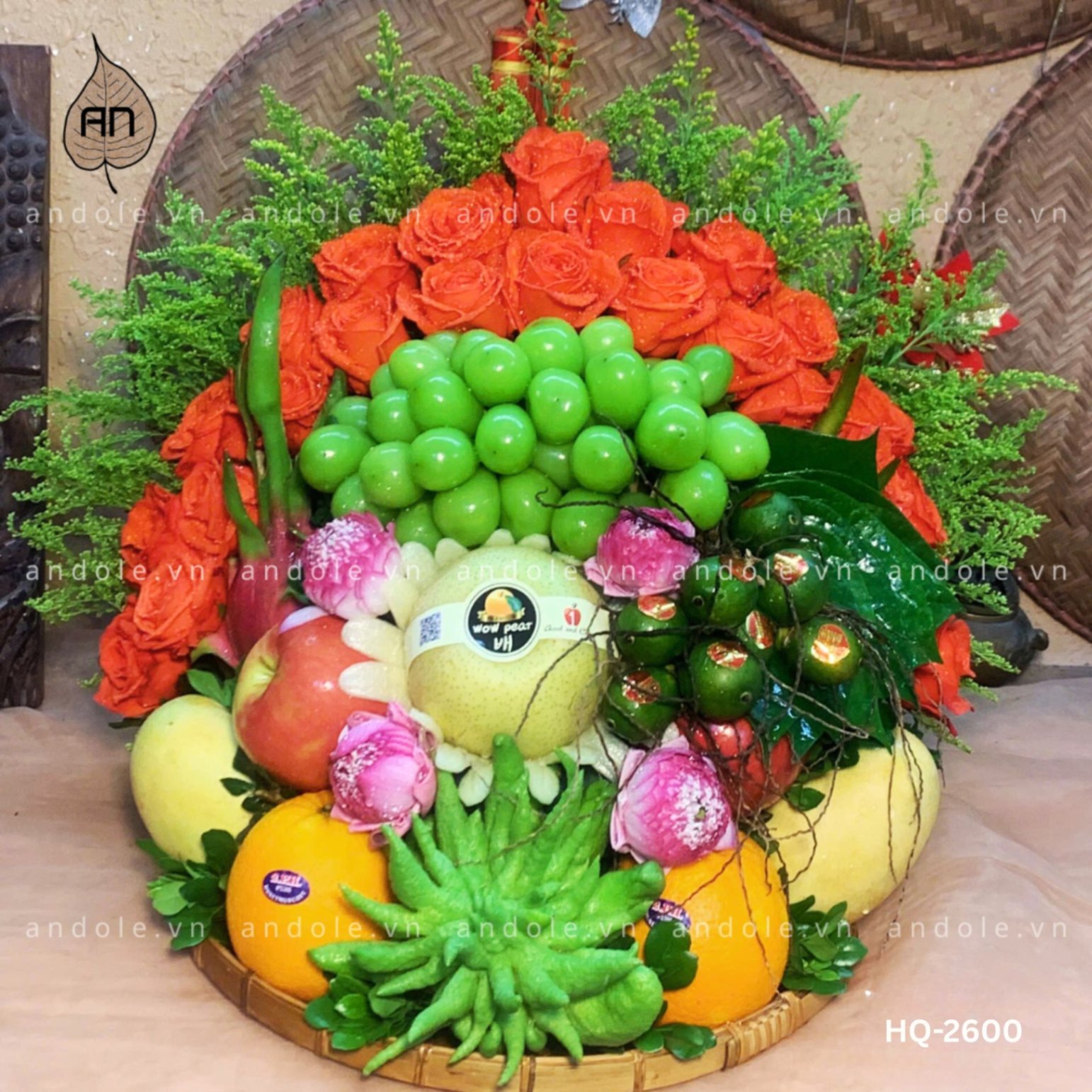Mâm Hoa Quả Size 35cm - Mẫu 63