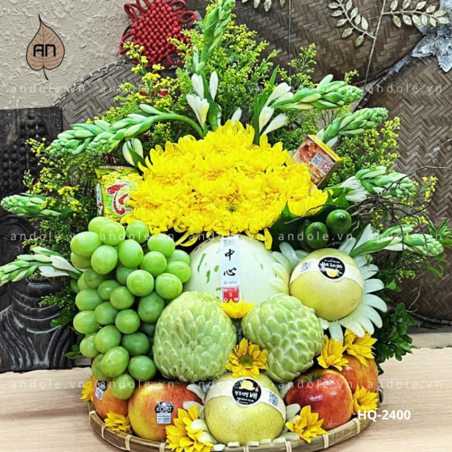 Mâm Hoa Quả Size 40cm - Mẫu 44