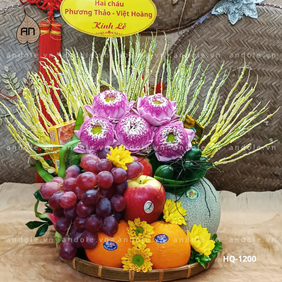 Mẹt Hoa Quả Size 30cm - Mẫu 59