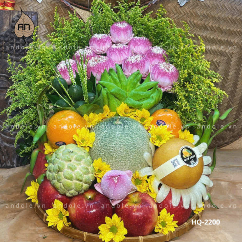 Mâm Hoa Quả Size 40cm - Mẫu 39