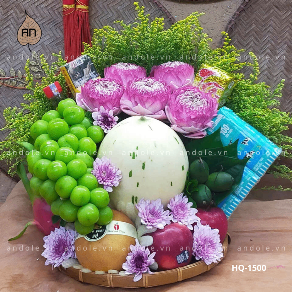 Mẹt Hoa Quả Size 30cm - Mẫu 56