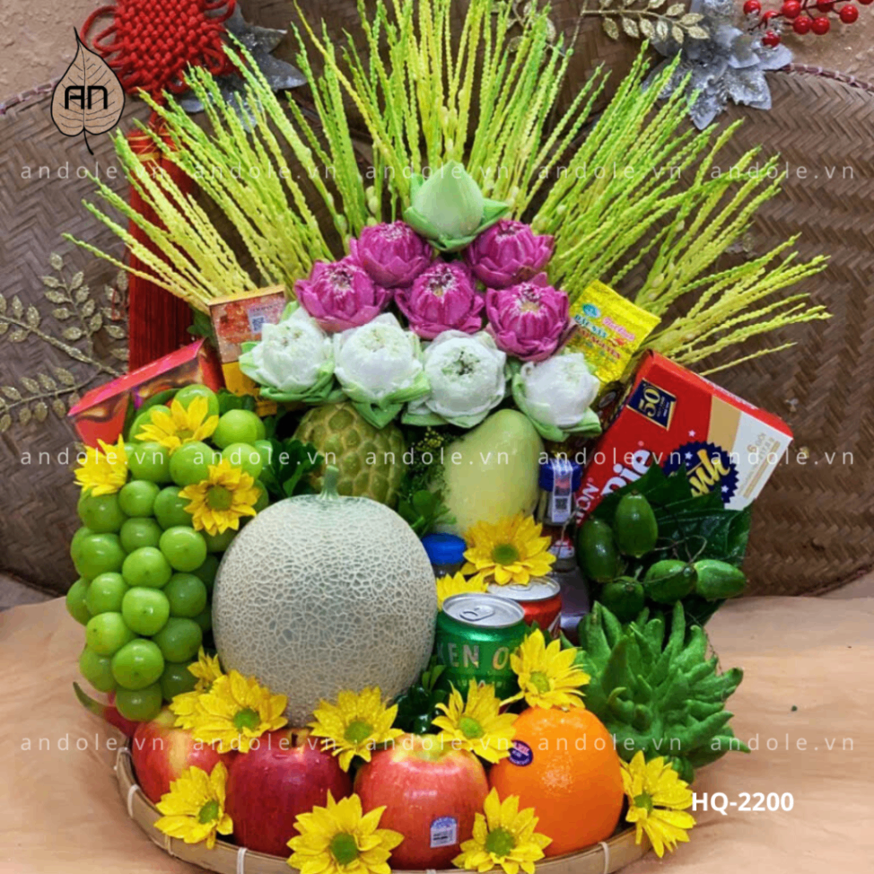 Mâm Hoa Quả Size 40cm - Mẫu 42