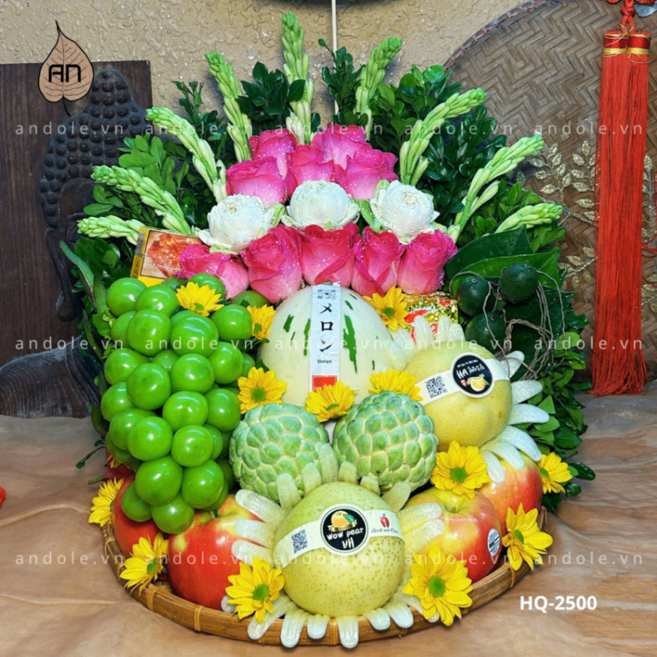 Mâm Hoa Quả Size 40cm - Mẫu 46