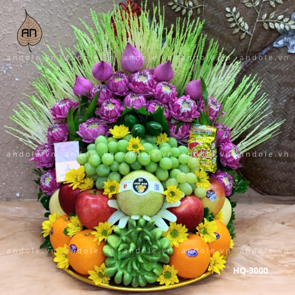 Mâm Hoa Quả Size 40cm - Mẫu 47