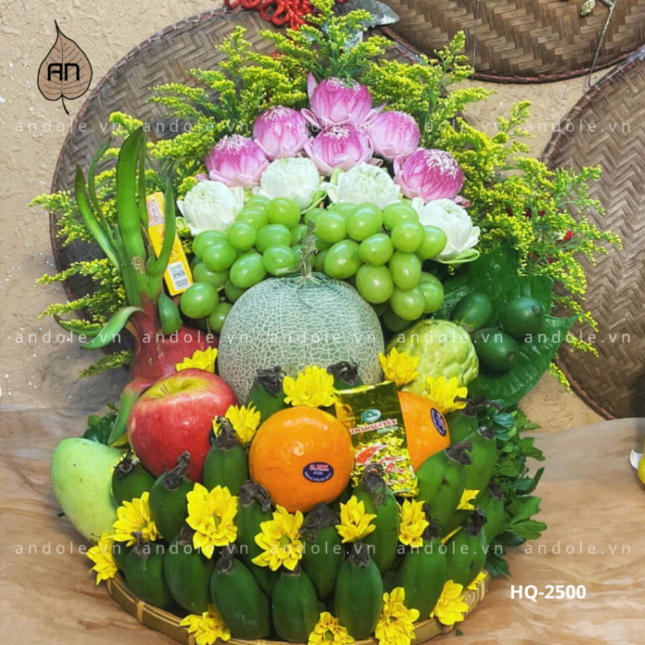Mâm Hoa Quả Size 35cm - Mẫu 65