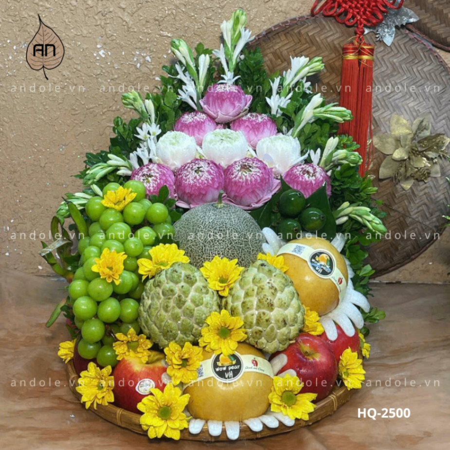 Mâm Hoa Quả Size 40cm - Mẫu 34