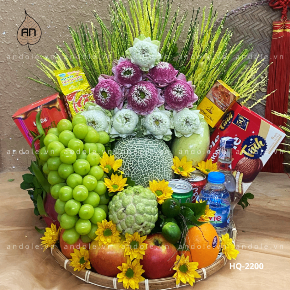 Mâm Hoa Quả Size 40cm - Mẫu 38