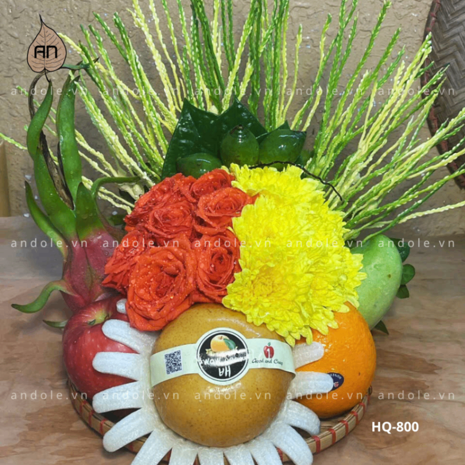 Mẹt Hoa Quả Size 25cm - Mẫu 134