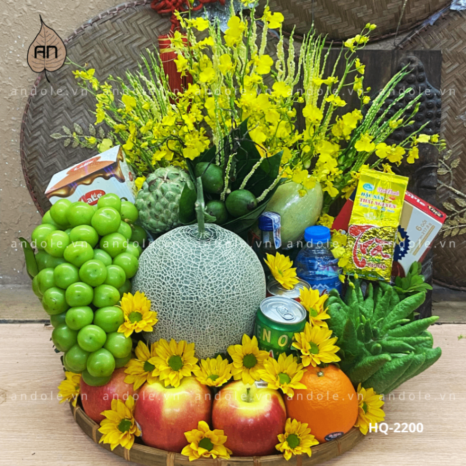 Mâm Hoa Quả Size 40cm - Mẫu 45