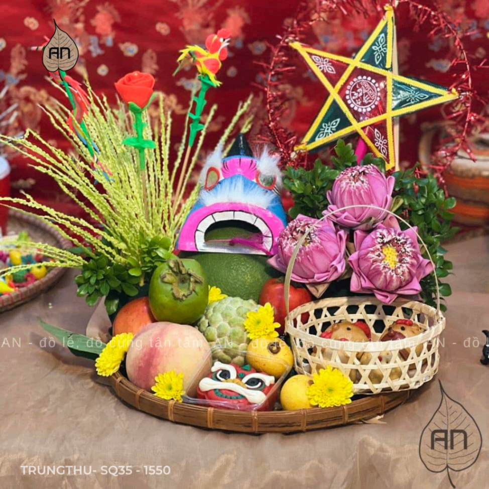 Mâm cúng Trung Thu - Mẫu 6