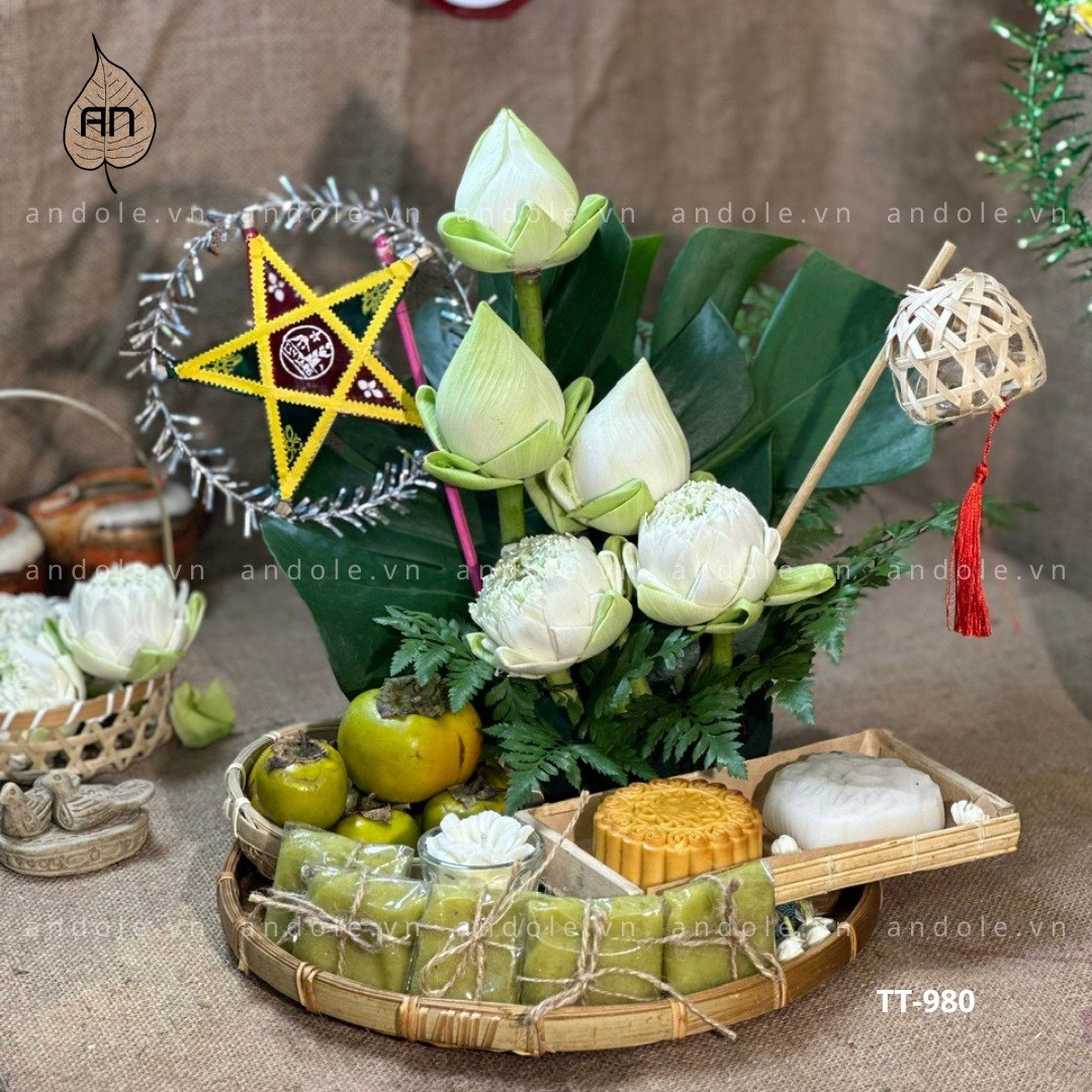 Mâm cúng Trung Thu - Mẫu 1