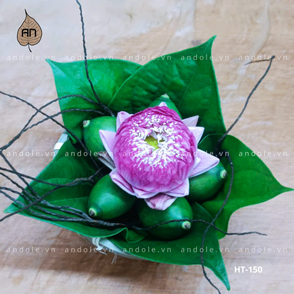 Mẹt Hoa Trầu Size 10cm - Mẫu 5 | Lễ Vật Cúng Nhỏ Gọn, Thanh Khiết