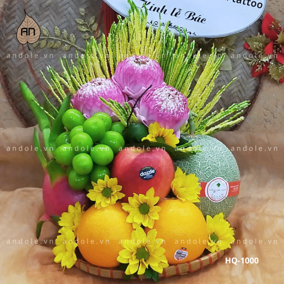 Mẹt Hoa Quả Size 25cm - Mẫu 142