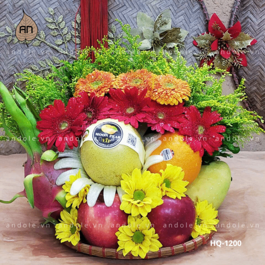 Mẹt Hoa Quả Size 25cm - Mẫu 144
