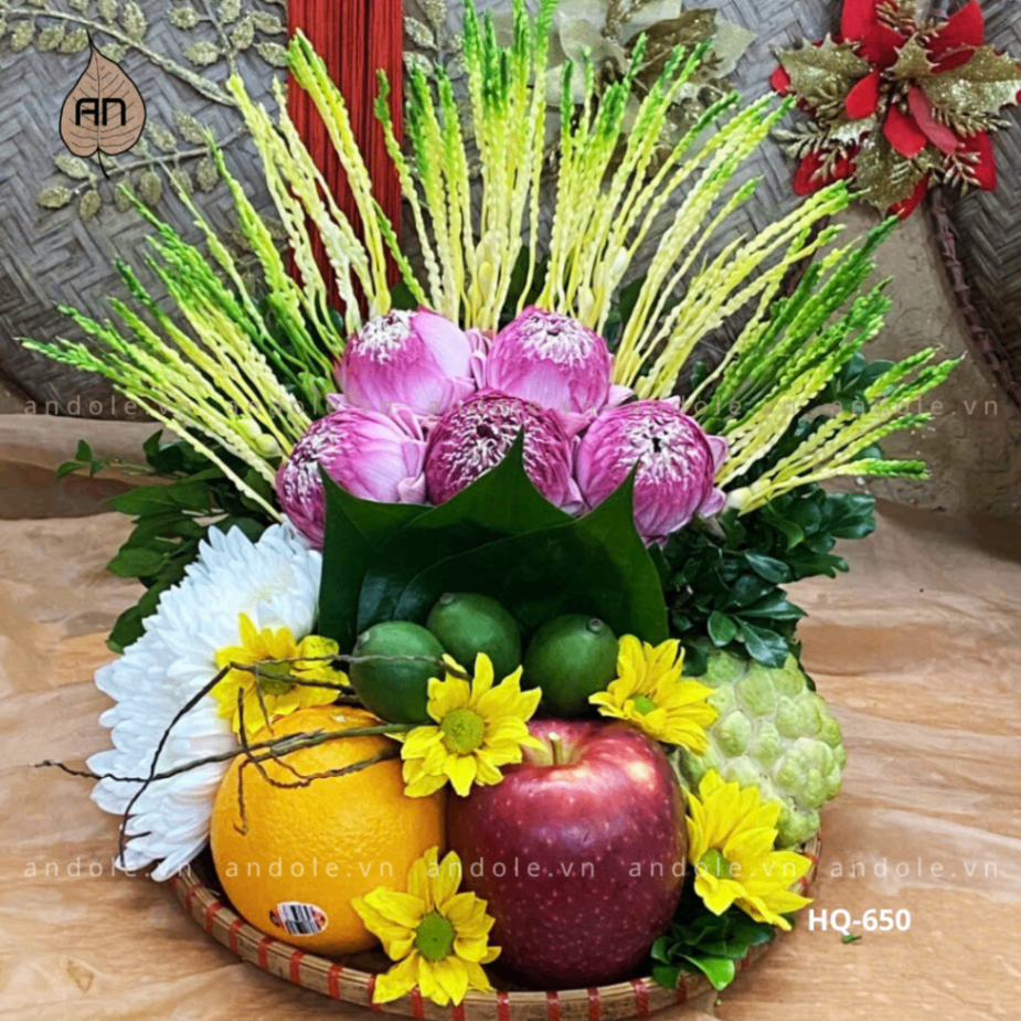 Mẹt Hoa Quả Size 25cm - Mẫu 139