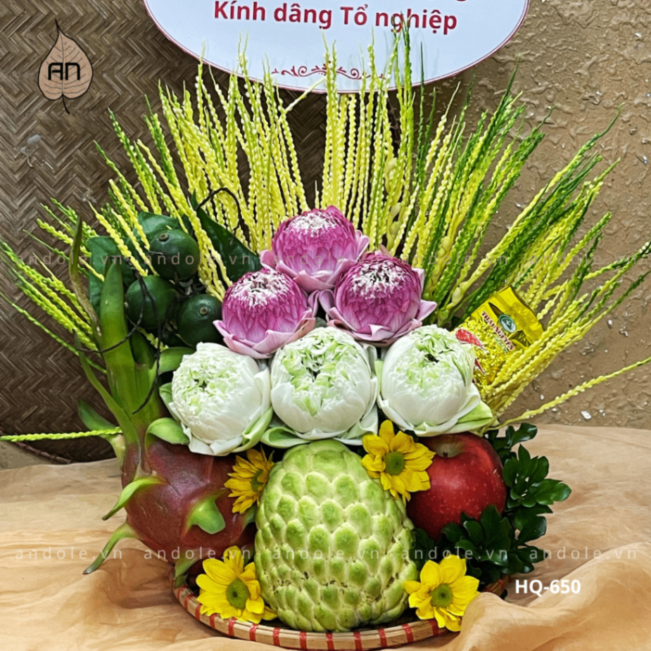 Mẹt Hoa Quả Size 25cm - Mẫu 140