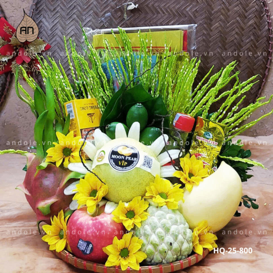 Mẹt Hoa Quả Size 25cm - Mẫu 145