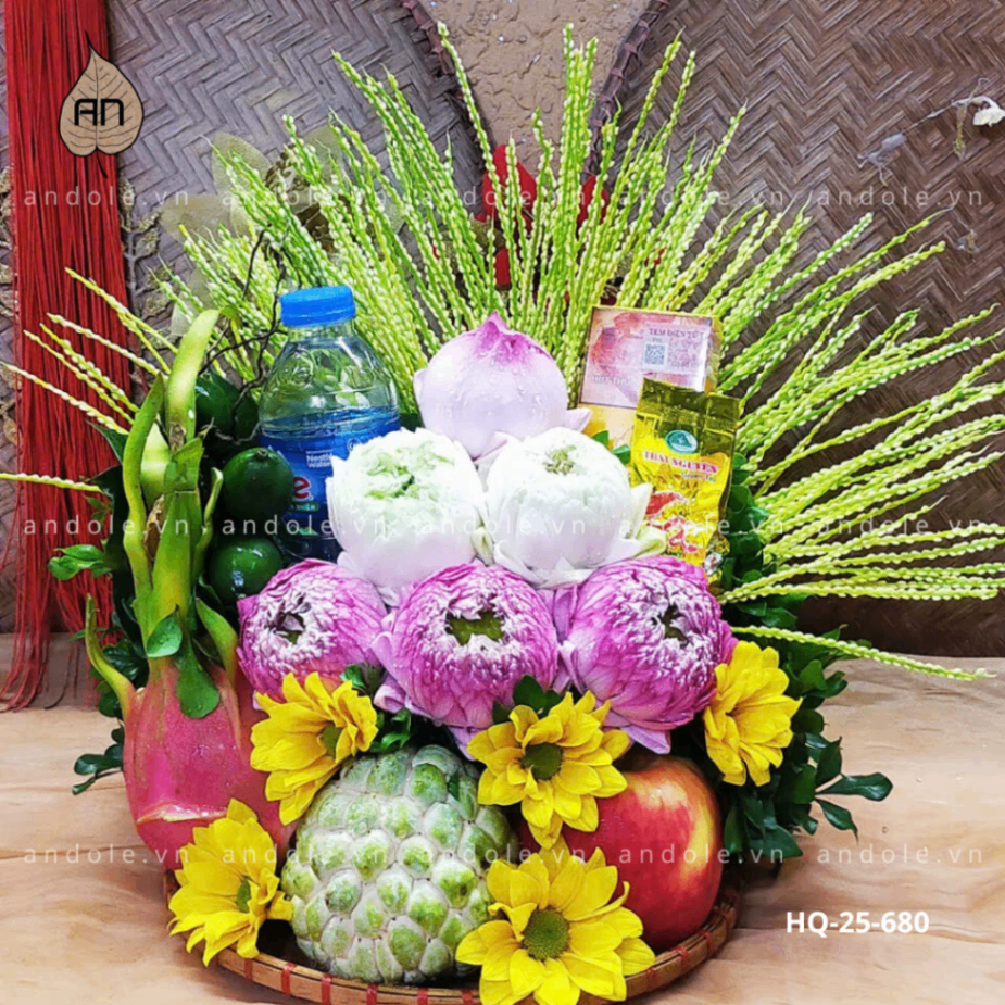 Mẹt Hoa Quả Size 25cm - Mẫu 143