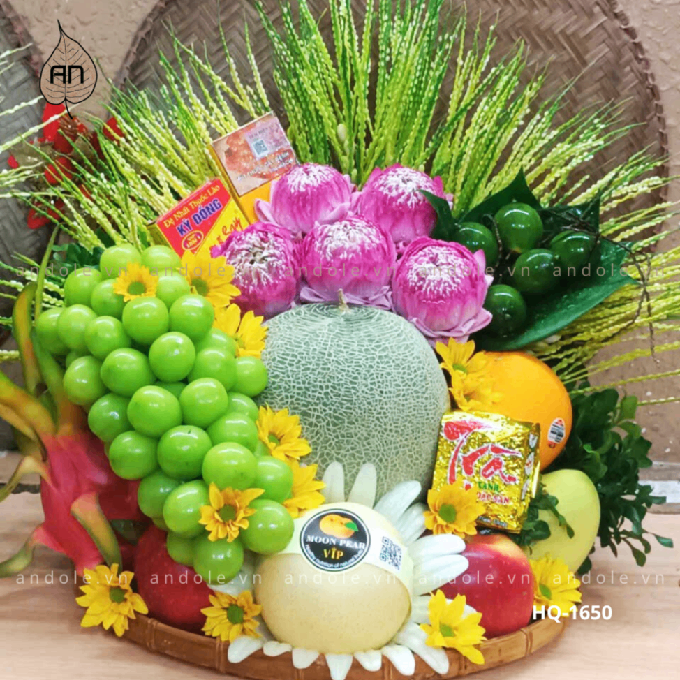 Mâm Hoa Quả Size 35cm - Mẫu 77