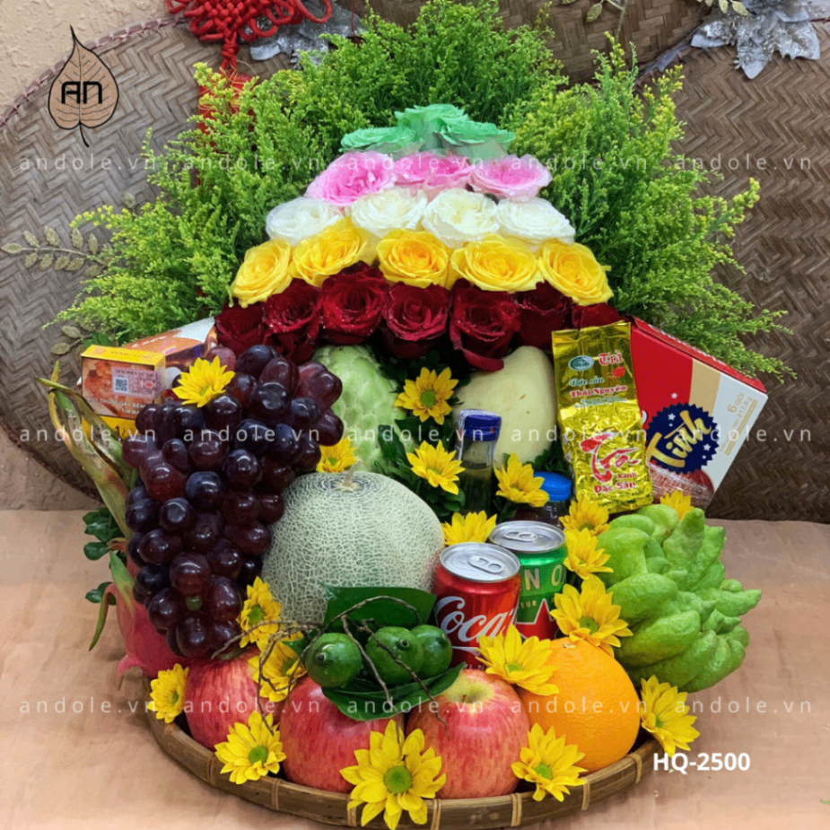 Mâm Hoa Quả Size 40cm - Mẫu 50