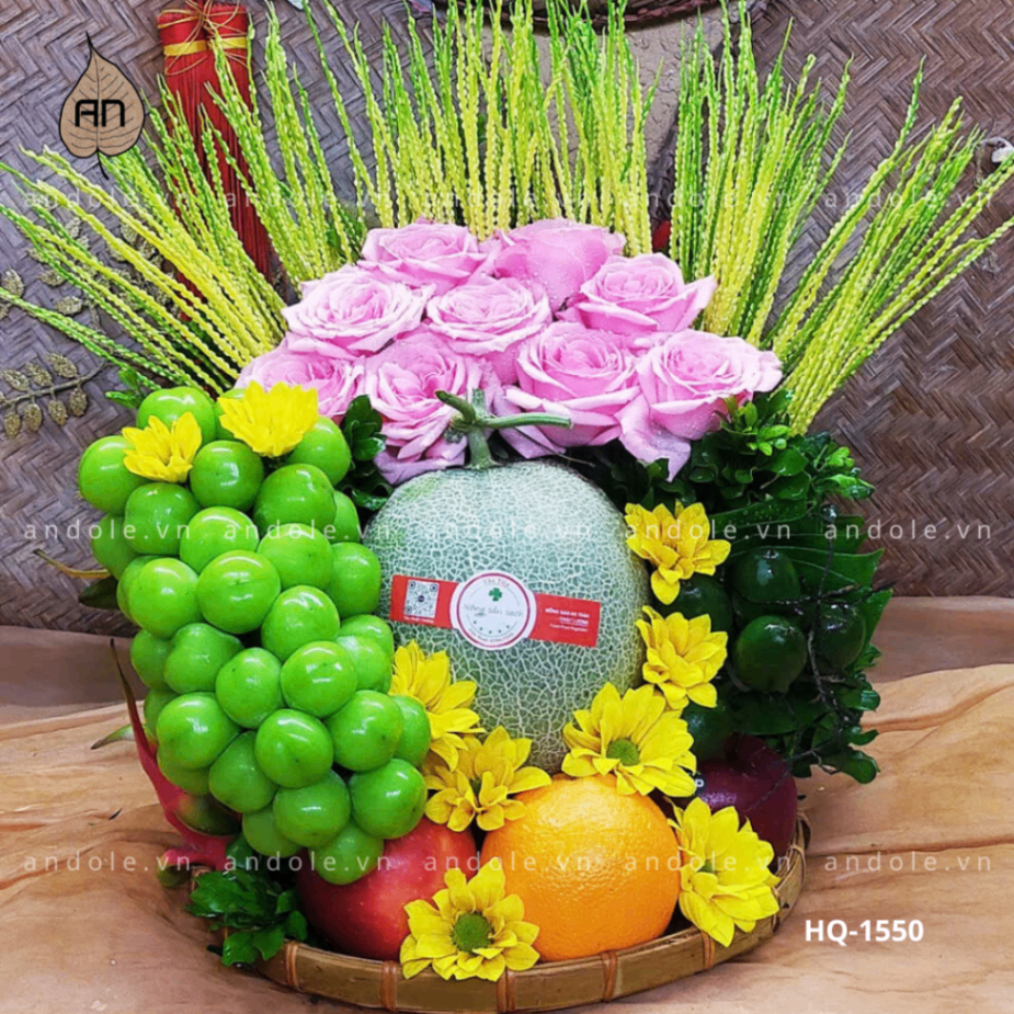 Mẹt Hoa Quả Size 30cm - Mẫu 91